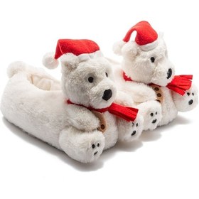 Resim Twigy Celina EE0553 Kadın Hayvanlı Panduf Beyaz 36/41 Beyaz 