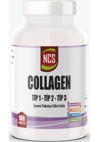 Resim Ncs Collagen (Kollajen) 1000 MG Tip 1 - 2 - 3 Glutatyon Vitamin C 