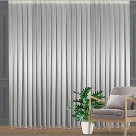 Resim DECO PERDE Düz İnce Çizgili Tül Perde Sık Pile (1'e 3 Pile) Kırık Beyaz Kırık Beyaz 460 x 280 