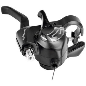 Resim Shimano St-tx800 3x8 Bisiklet Fren Vites Kolu Seti Siyah 