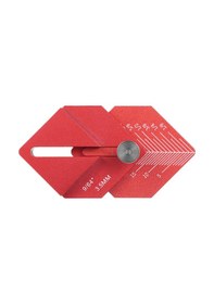 Resim Ximistore9 Metal Ölçüm Cetveli - Hassas Cnc İşlemeli Marangozluk Aleti 