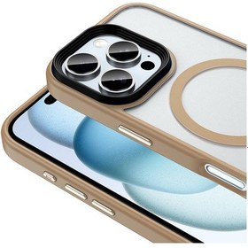 Resim İphone Uyumlu 16 Pro Uyumlu Kılıf Mat Arka Yüzey Wireless Şarj Özellikli Zore Flet Magsafe Kapak-siya Siyah 