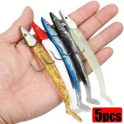 Resim 5'li Premium Yumuşak Balıkçılık Yem Seti - Canlı Renklerde Gerçekçi Balık Tasarımı, Dayanıklı Kurşun & PVC, Tatlısu & Tuzlu Su İçin İdeal - Babalar Günü, Noel, Yeni Yıl, Şükran Günü, Sevgililer Günü İçin Mükemmel Hediye 
