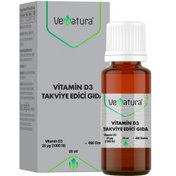 Resim VENATURA Vitamin D3 Takviye Edici Gıda 20 ML Damla 