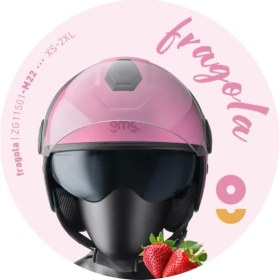 Resim Gms Gelato Kask - Fragola - Çilek 