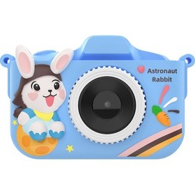 Resim Youtek T6s Çocuk Kamera Mavi: 2.0" Ips Ekran, Full Hd Fotoğraf-video, Müzik-oyun, Çift Kameralı, 32gb Kart+okuyucu Dahil 
