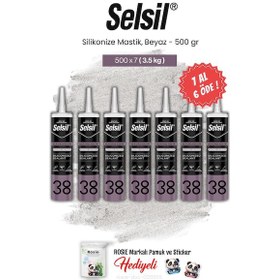 Resim Selsil Silikonize Mastik, 500 Gr, Beyaz 7 Al 6 Öde Ve Rosie Pamuk 