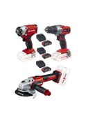 Resim Einhell TE-CI 18/1 Vidalama + TE-CD 18/2 Matkap + Axxio 125 MM Avuç Taşlama + 3x2.5 Ah Akülü Set 