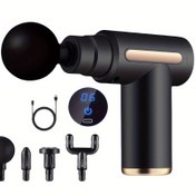 Resim 4 Değiştirilebilir Masaj Başlıklı Elektrikli Fascia Masaj Tabancası | Sırt, Boyun ve Bel için Uygun | Şarj Edilebilir USB-C | Erkekler ve Kadınlar İçin İdeal Hediye 