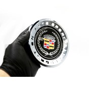 Resim BsElektronik Etiketçilere Özel Krom Kaplama Cadillac Tasarım Göbek Arma Büyük Boy 15cm 