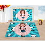 Resim Bk Gift Kişiye Özel Kız Çocuk Karikatürlü 1000 Parça Profesyonel Puzzle-6 