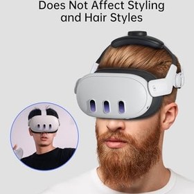 Resim ZYBER Meta Quest 3 Aksesuarları için Baş Kayışı, Oculus Quest 3 için Ayarlanabilir Basınçsız VR Baş Kayışı Değiştirme, Konfor ve Stabiliteyi Artırın 