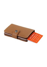 Resim Walsmart Mini Floter Akıllı Mekanizmalı Deri Cüzdan Taba 