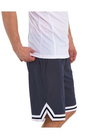 Resim Adams Erkek Polyester Beyaz Şeritli Basketbol Şort 