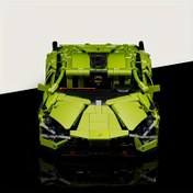 Resim 3300+ parça Yeşil Süper Araba Yapım Blokları Seti - Siyah Aksesuarlı Şık Araba Modeli | Noel, Sevgililer Günü, Doğum Günü Hediyeleri İçin İdeal | Yatak Odası ve Oturma Odası Oyuncak Koleksiyonu Gösterimi, En İyi Noel Hediyeleri 