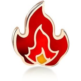 Resim Alev Altın Piercing 