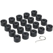 Resim 20 Adet 17mm Araba Tekerlek Somun Kapağı Cıvata Kapağı,siyah 