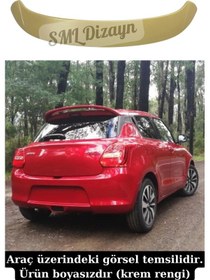 Resim Suzuki Swift Spoiler - Spoyler Rüzgarlık Plastik Bagaj Üstü Ek 
