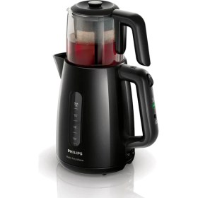 Resim Philips Daily Collection Çay Makinesi, 1700W, 1,9 Lt Su Isıtıcısı, Otomatik Sıcak Tutma, Cam Demlik, HD7301/00 