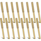 Resim 16 adet Zincir Testere Bileme Taşı Elmas Zincir Testere Bileme Aleti Testere Bileme Taşı Dosya Elektrikli Elmas Bileme Tekerleği Altın Zincir Testere Aksesuarları Zincir Testere Taşı Takı için 