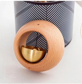 Resim Vkemall Magneetik Tutuculu Ahşap Zil, Ev/işyeri Hoşgeldin Zili, Rahatçalayıcı Ses, Dekoratif Ve Fonksiyonel, Demir/cam/yaprakta Kullanıma Uygun 