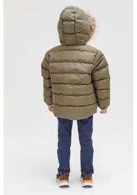 Resim Benittokids Erkek Çocuk Natürel Kürklü Mont 51289 Haki 