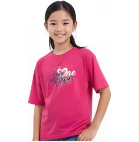 Resim Fyk Kids Kız Çocuk Baskılı Tişört Fuşya 