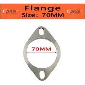 Resim Eplus Araba Motosiklet Egzoz Borusu Susturucu Flanş Eklemi Evrensel 2 Delik 304 2.75 İnch 70mm 2.75 İnch 70mm 