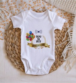 Resim Bitmeyenkartus Bk Kids Sünnet Tasarımlı Bebek Body Zıbın - Model 4 Çok Renkli 