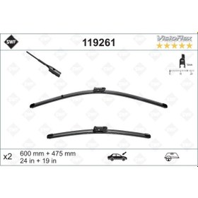 Resim Valeo Silecek Süpürgesi Ön Takım Golf6-jetta-passat 600 X 480 Mm IS00-VALEO 119261 
