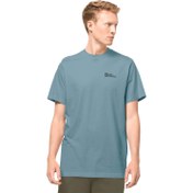 Resim Jack Wolfskin Essential T Erkek Mavi Tişört 
