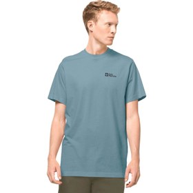 Resim Jack Wolfskin Essential T Erkek Mavi Tişört 