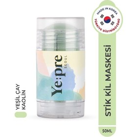 Resim Yeşil Çay Eki İçeren Sıkılaştırıcı Kore Stick Kil Maskesi 40gr Sebum Dengesi & Yatıştırıcı Bakım 