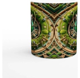 Resim Boğa Burcu Baskılı Kahve Kupası - Zamanın Çarkları Astroloji Mekanizması Vs1 