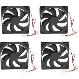 Resim Loviver 4xsilent Quiet 120MM Bilgisayar Kılıfı Fan Sessiz Soğutucu Bilgisayar Kılıfı (Yurt Dışından) 
