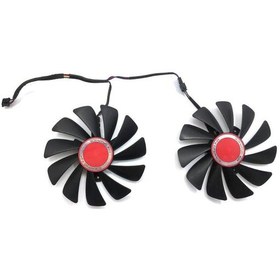 Resim Xfx 2 Adet 95 Mm Fdc10u12s9-c Cf1010u12s Soğutucu Fan Xfx Amd Radeon Rx 580 590 Rx580 Rx590 Görüntü Kartı Soğutma Fanı İçin Değiştirin 