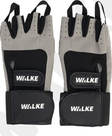 Resim Walke Xl Beden Bilek Bandajlı Gri Ağırlık Body Fitness Eldiveni 