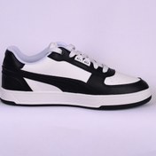 Resim Puma 395016 04 PUMA CAVEN 2.0 LUX Bağcıklı Orapedik Düz Taban Siyah-Beyaz Erkek Günlük Spor Ayakkabı 