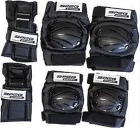 Resim YETİŞKİN KORUMA SETİ 3 LÜ [ELLİK - DİRSEKLİK - DİZLİK] SİYAH 