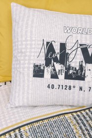 Resim Girls & Boys Genç Ranforce Nevresim Takımı Tek Kişilik Worldwide Hardal 