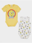 Resim Looney Tunes Lisanslı Kız Bebek 2'li Kısa Kol Body 20796 
