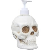 Resim 350 ml Yaratıcı Kafatası Şekil Köpük Şişe Sıvı Sabun Şişeleme Banyo Otantik Cranium Reçine Duş Jel Köpük Pompa Şişeleri | Taşınabilir Sabunluk (Yurt Dışından) 