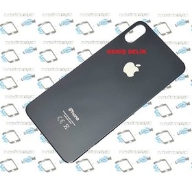 Resim İphone XS MAX Arka Pil Batarya Kapağı (CAM) SİYAH 
