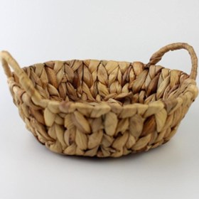 Resim Hasır Rattan Ekmeklik Ekmek Sepeti Yuvarlak 23cm 