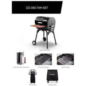 Resim Guruss CG-050 GRS10 Kömürlü Barbekü Mangal Tam Set 