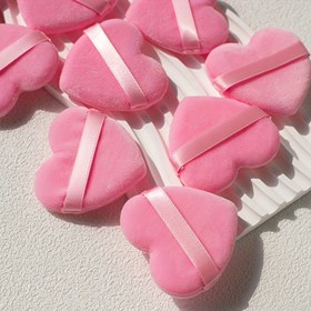 Resim 20 Adet Kalp Şekilli Makyaj Süngeri - Yumuşak Kabartmalı Pembe & Beyaz Çift Katmanlı, Kokusuz, Tüm Açık Bej Tonları İçin, Hızlı Kuruyan ve Yeniden Kullanılabilir Fondöten, Allık, Kontürleme için Blending Süngerleri, Kalpli Süngerler, Zarif Paketleme, Yüksek Kaliteli Güzellik Aracı 