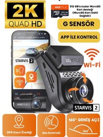 Resim Vantrue S1 Pro Araç İçi Kamera + Arka Kamera 