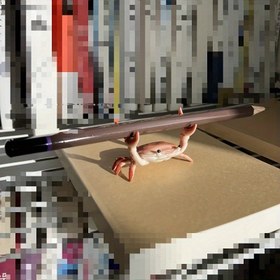 Resim İş Alanınızı Yükseltin: Eğlenceli ve Fonksiyonel Yengeç Kalem Tutucu - Güvenli Düzenleme için Klipsli Benzersiz Masa Aksesuarı 