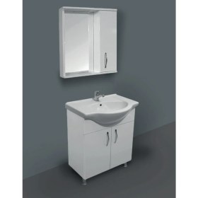 Resim Ece Banyo Domino 65 cm Banyo Dolabı - Beyaz 