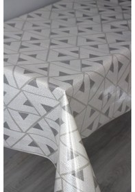 Resim Pvc Şeffaf Kaplama Zemin Kaydırmaz Silinebilir Muşamba Masa Örtüsü Mlssa-üçgen Gri 